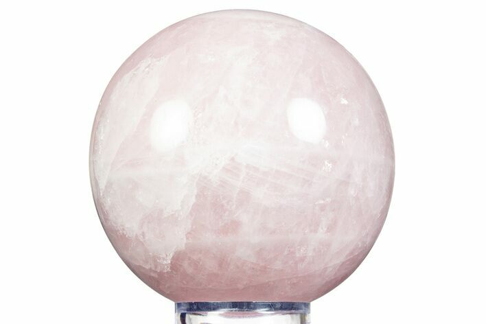 Polished Rose Quartz Sphere - Madagascar #344333